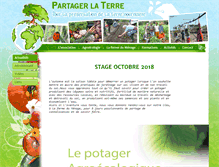 Tablet Screenshot of partager-la-terre.fr